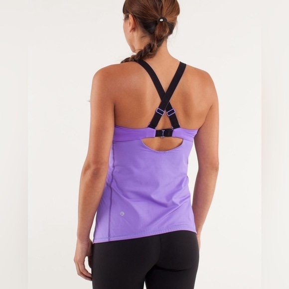 Lululemon Run Catch Me Activewear Workout Racerback Tank Top in Power Purple 4 - Picture 2 of 14